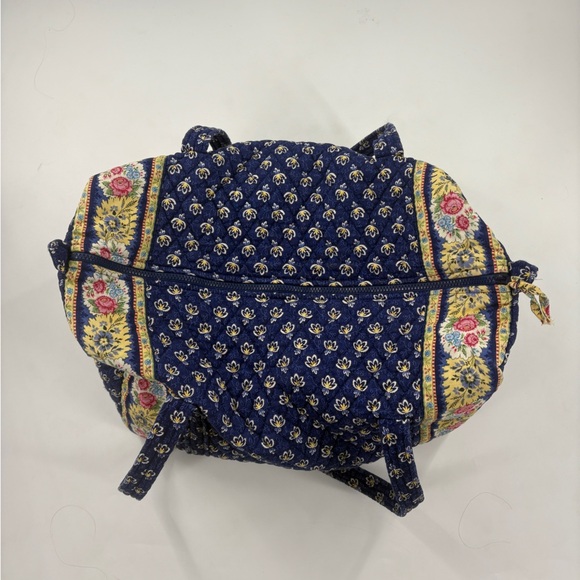 Vera Bradley Cottagecore Royal Blue Flower Double handle shoulder bag - Picture 3 of 11